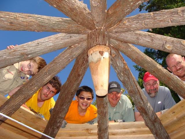 Boy Scouts Gazebo Trail project Summer 2011-pic1